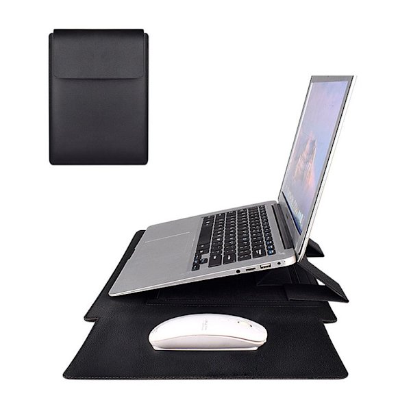 Laptopväska Case För Macbook HP Dell Lenovo Huawei SVART Black 13-13.3 inch
