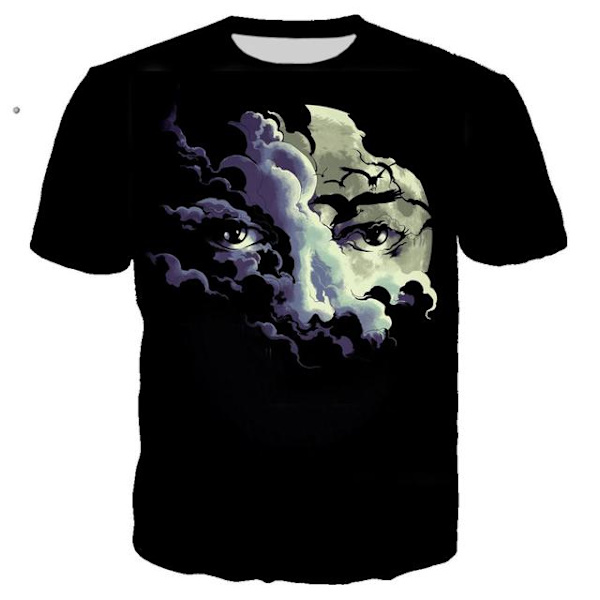 Michael Jackson Print 3D Sommar Casual T-shirt Street Hip Hop style 3 2XL