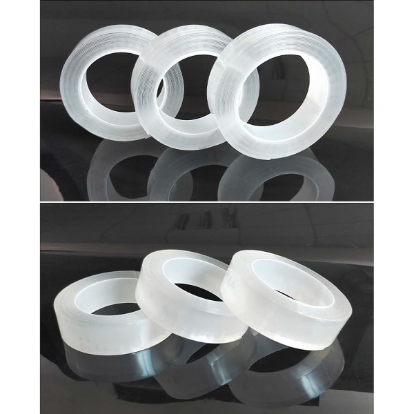 Uppgradera Nano Tape Bubble Kit, Dubbelsidig Tape Plast Bubble, elastisk tejp Ny 0.01cm*0.5cm*300cm 0.01cm*0.5cm*300cm