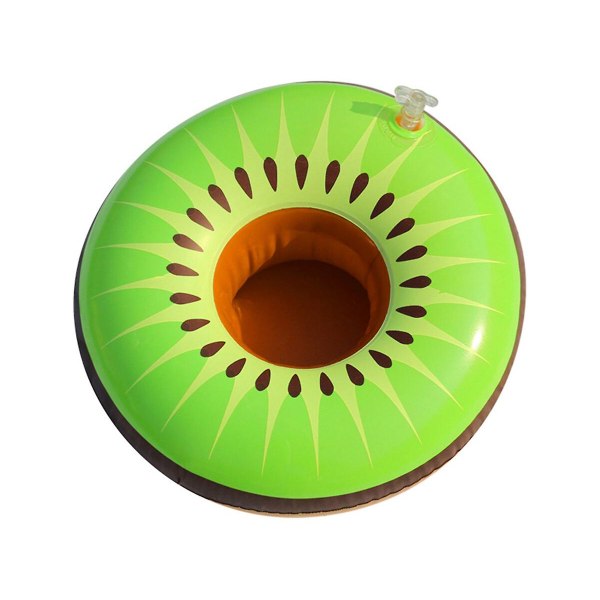 Uppblåsbar dryckeshållare Fruktform underlägg för pool light green