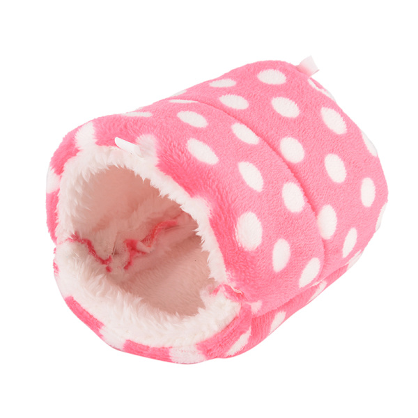 liten djurbädd grotta varm e bo för hamster marsvin squirr Pink 10cmx10cm