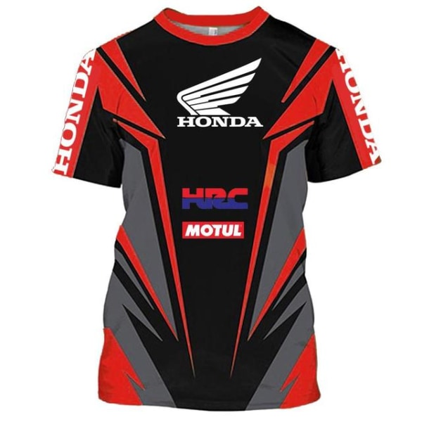 Honda T-shirt herr Motorcykel Racing kortärmad träningsoverall style 7 XS