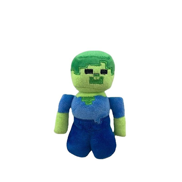 minecraft mjukisdjur grön zombie födelsedagspresent 15cm