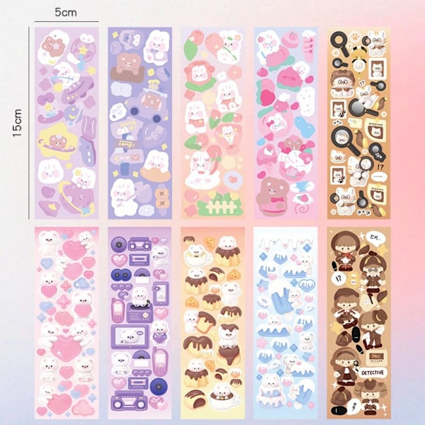 100st Sticker Set Pack Laser Söta Stickers HH H