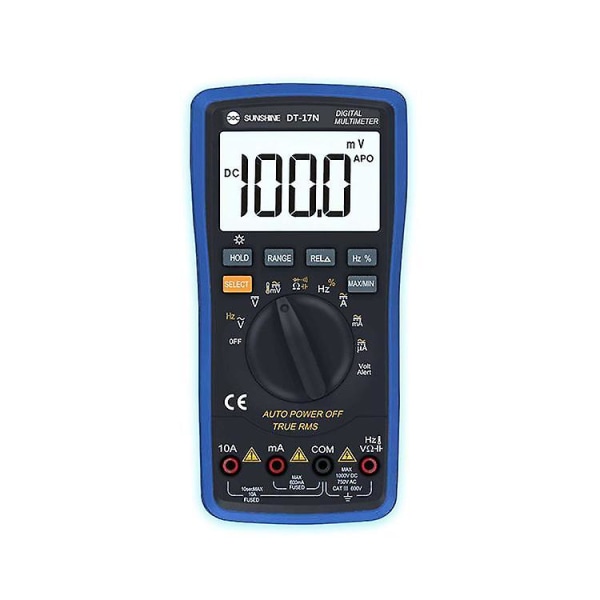 SUNSHINE DT-17N Multimeter Helautomatisk Digital Display med hög precision AC DC Spänning och ström