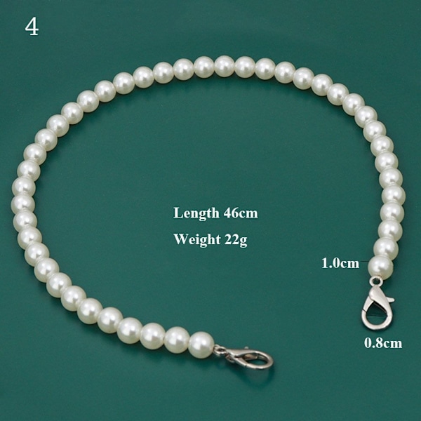 Pearl Extension Strap Väskor Handväska Handtag 4 4 4