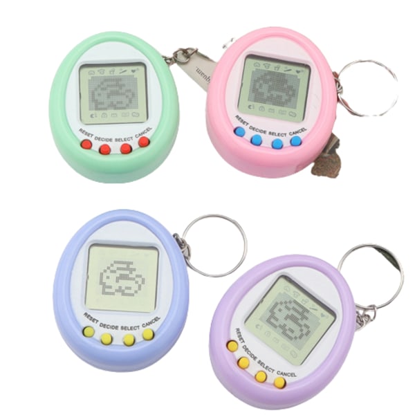 Mini elektronisk husdjursmaskin Virtual Elf Cultivation Game Machine pink