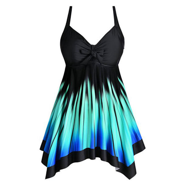 Suer Plus Size Klänning V-hals Da sjöjungfru Arrangeang Beach Casual M m