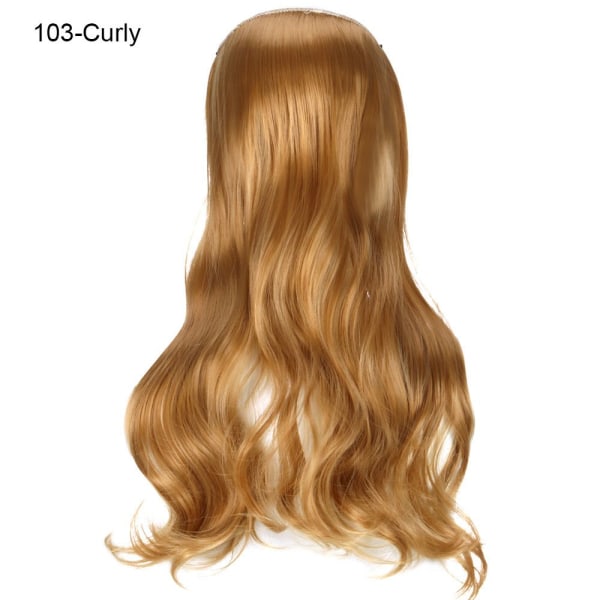 Syntetiskt 22 tums naturligt dold hemligt falskt hår 103-Curly