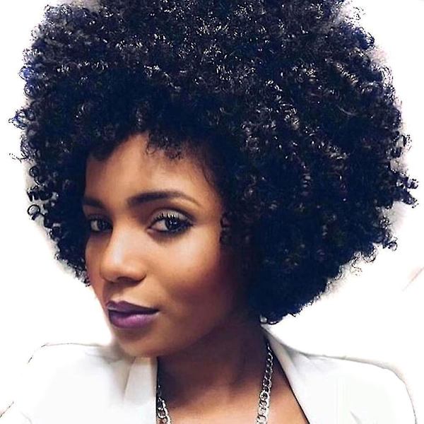 Syntet hår peruk Kort curl fluffiga peruker