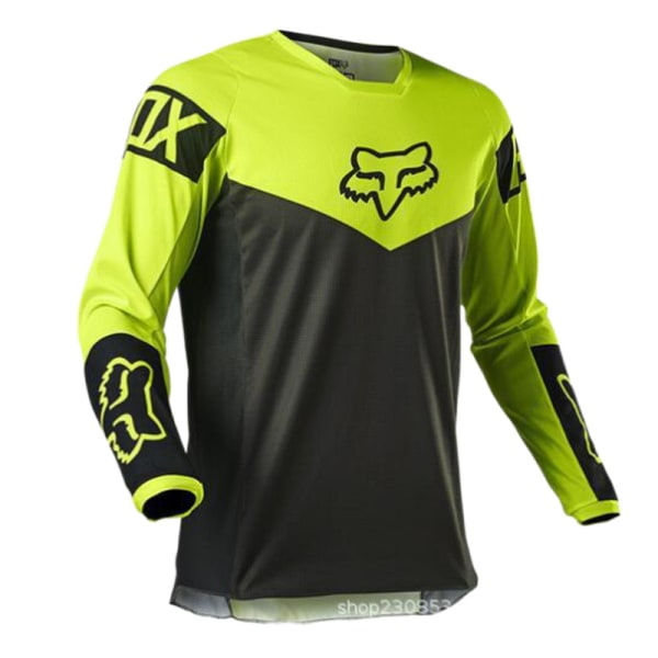 2023 sommar-mountainbike-racinguniform FOX långärmad rundhalsad T-shirt green XS