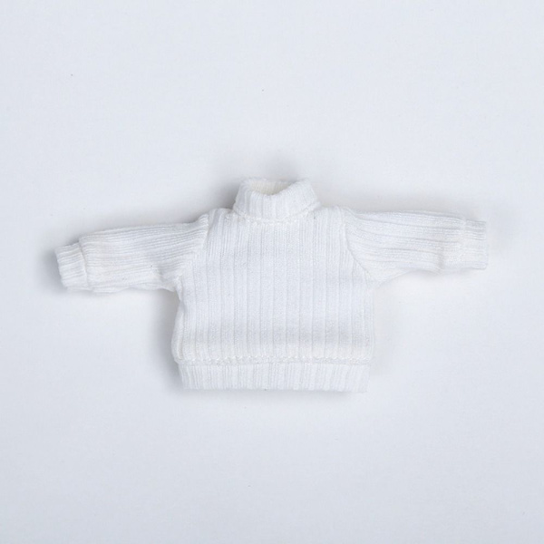 Ministickad tröja 1/12 Dockblus VIT White