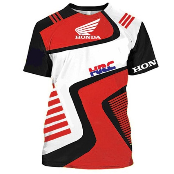 Honda T-shirt herr Motorcykel Racing kortärmad träningsoverall style 4 M