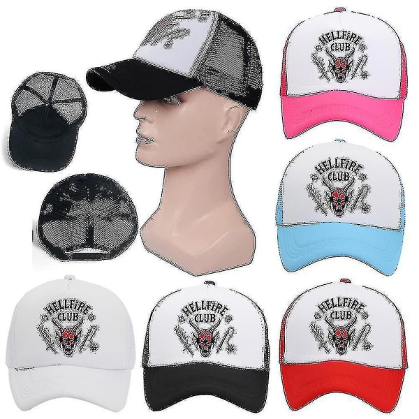 Stranger Things Trucker Cap Thinking Cap Hellfire Club Headwear