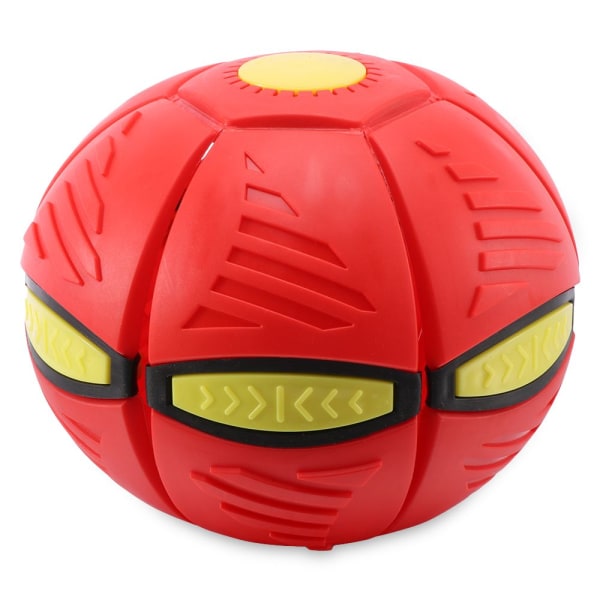 Flygande UFO platt kastskiva boll red No LED Light