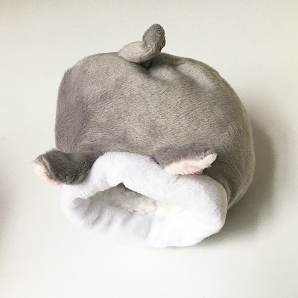 Mjuk plysch Vinter Varm e Husdjur Hamster Marsvin Ekorre Cotto gray mouse