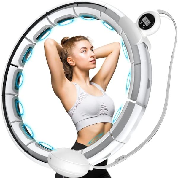 20Segment Justerbar Fitness Hula Hoop med disk - Tyst