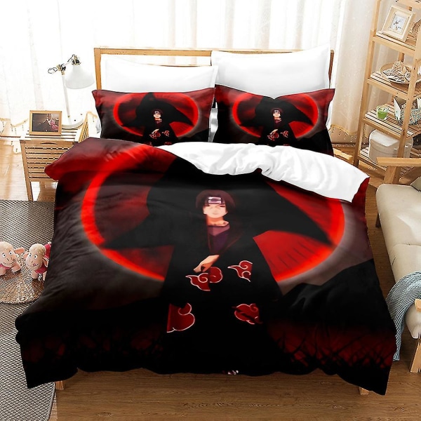 200*240 cm Naruto 05#Vinter Anime printed sängkläder i tre set