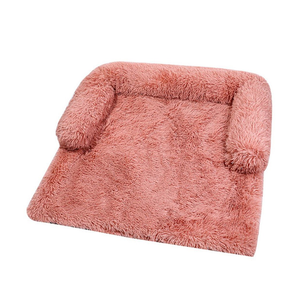 Avtagbar plysch hundsoffa för hundsäng ROSA 90X90X20CM pink 90x90x20cm