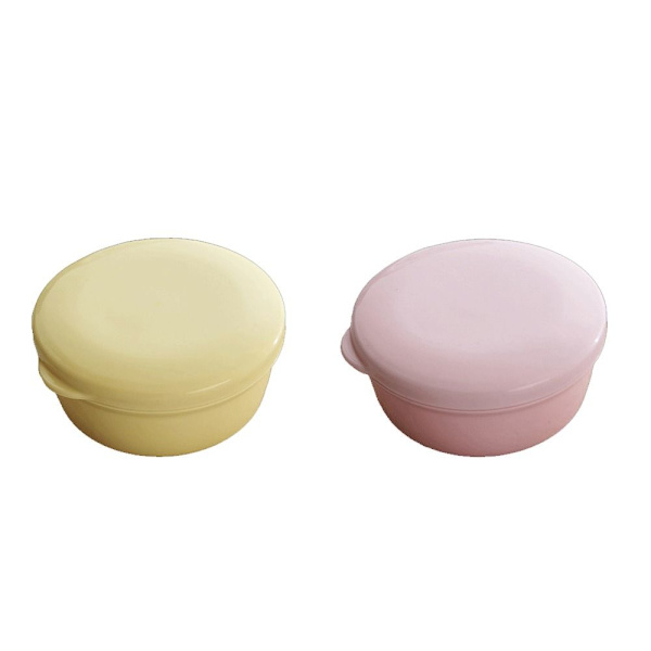 2 st Resetvålbehållare Tvålhållare ROSA&GUL pink&yellow