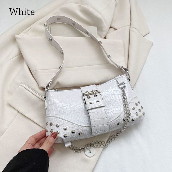 Axelväska Gothic Damväska VIT white