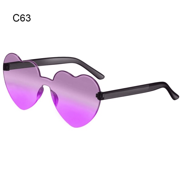 Hjärtformade solglasögon Hjärtglasögon C63 C63 C63