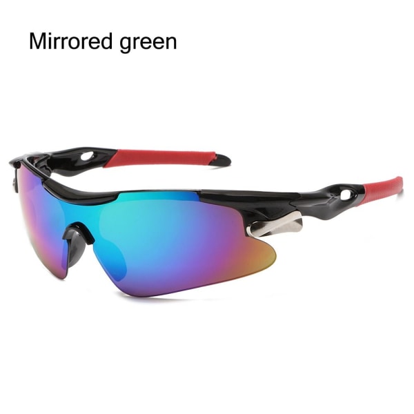 Sportsolglasögon för män Solglasögon SPEGEL GRÖN SPEGEL Mirrored green