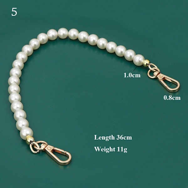 Pearl Extension Strap Väskor Handväska Handtag 5 5 5