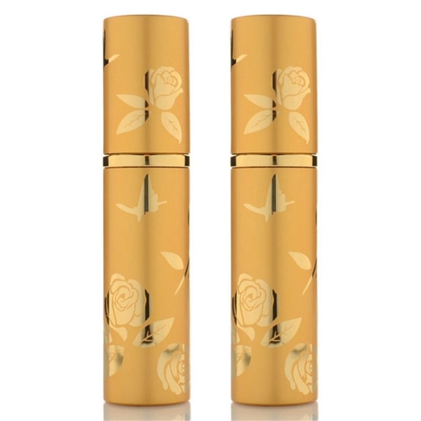 2st påfyllningsbar parfymflaska kosmetiska behållare GULD 2ST Gold 2Pcs-2Pcs