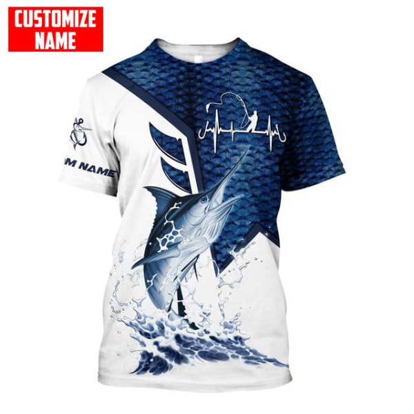 Mode mäns fiskepersonlighet Casual kortärmad T-shirt style 5 2XL