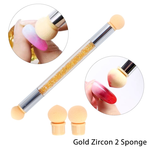 Ombre nagelborstsvampar Set Gradient 02 02