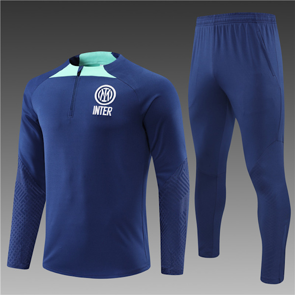 22-23 ny säsong Inter Milan vuxen/barn långärmad jerseydräkt blue M