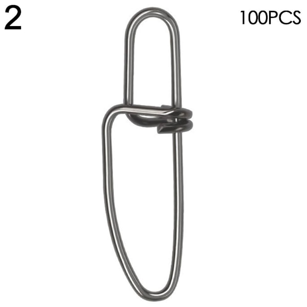 100 st/lot Fiske Hängande Snap Barrel Swivel 2 2 2