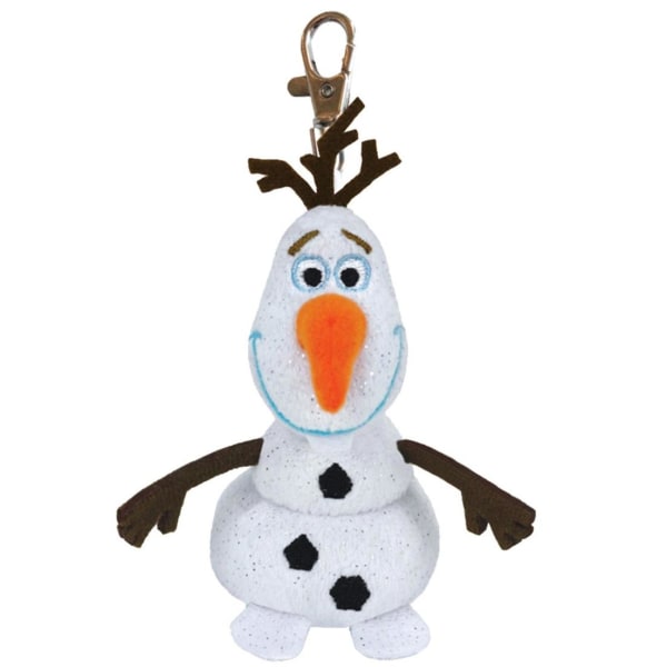 TY Disney Frozen Olaf Frost Olof Nyckelring Gosedjur Med Ljud Mj white