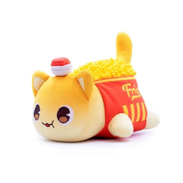 25cm Meemeow Aphmau plyschleksak pommes frites Burger Cats Doll