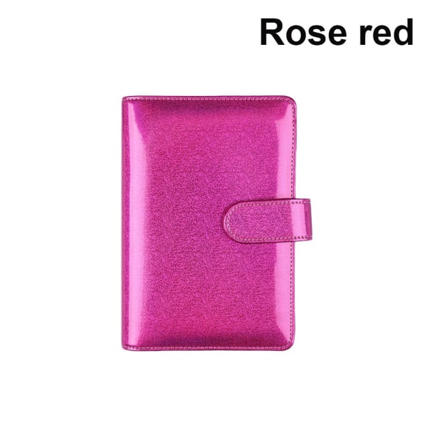 A6 Notebook Mapp Anteckningsblock Cover ROSE RED rose red