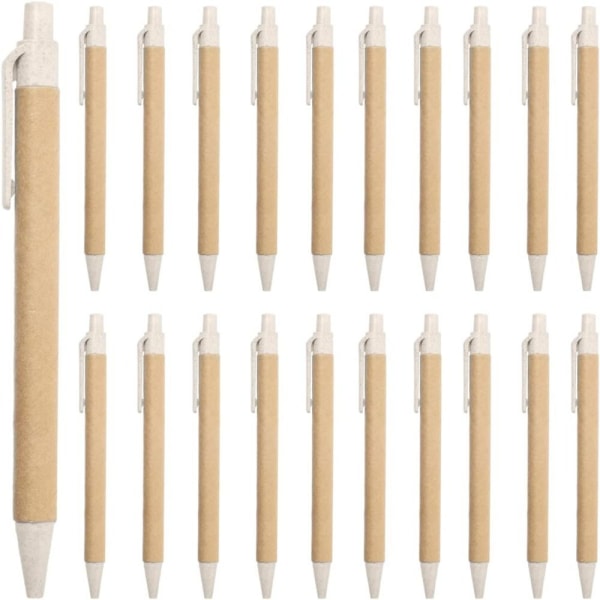 Miljövänliga pennor Infällbara skrivpennor VIT 13 820 STK White 13.820 Pieces-20 Pieces