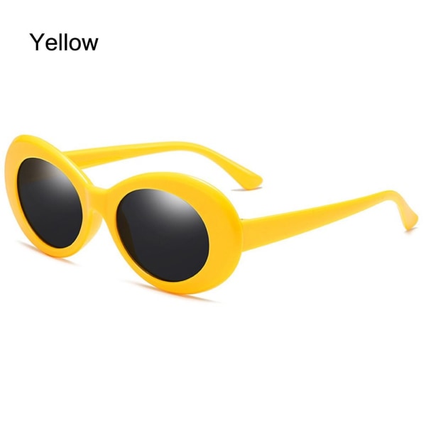 Ovala solglasögon för kvinnor Solglasögon GUL Yellow