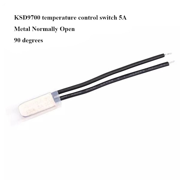 KSD9700 Thermal skydd Temperaturkontrollbrytare 90 GRADER 90 Degrees