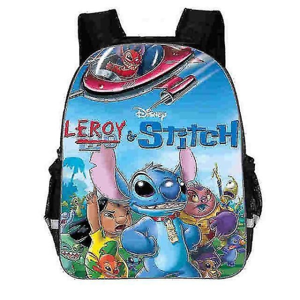 Barn Stitch Cartoon Dagis Ryggsäck Primär Väska för Skolan Reduktion Väska Tjej Pojke Väska för