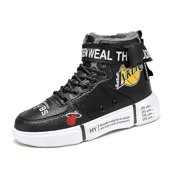 Pojkar vinter vattentäta pjäxor sneakers black 35