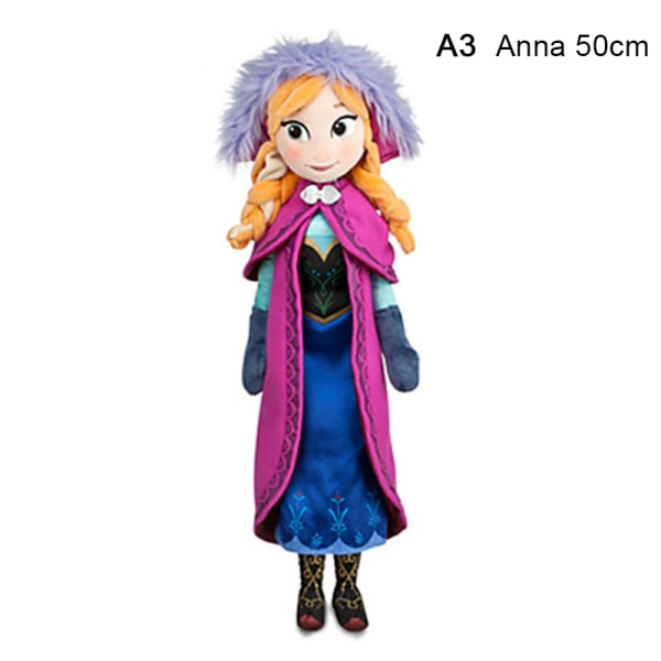 1 st Frozen dockor snödrottning prinsessan fylld plysch Anna 50cm