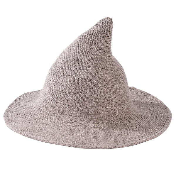 häxmössa ullstickad mössa party maskerad halloween cosplay Navy Khaki