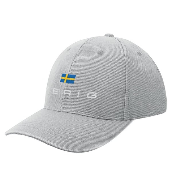 Sverige Flagga Baseball Cap Trucker Hatt Män Dam Gray