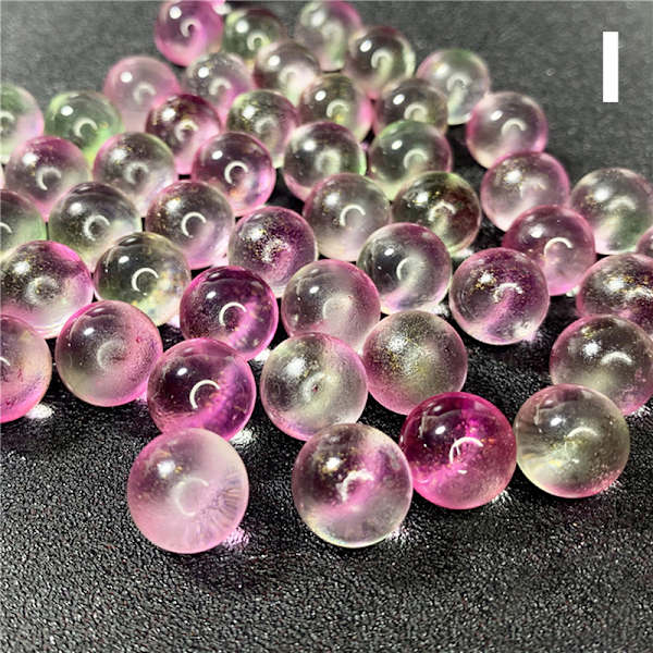 50st 12mm Glaskulor Kulor Charms Clear Pinball hine Hem I