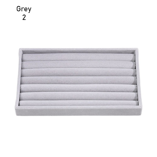 Roterande smyckeskrin Örhängehållare GRÅ 2 grey 2