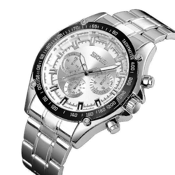 SKMEI 1366 Business Rostfritt Stål Vattentät Analog Quartz Watch Herr Wristwat