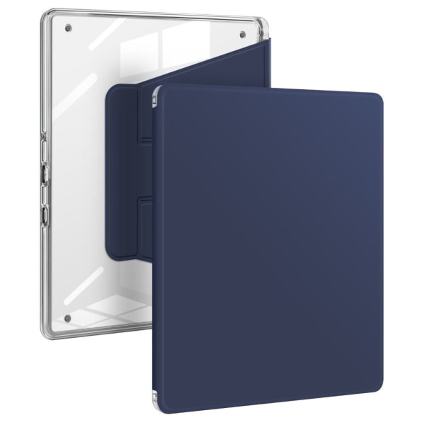 För Kindle Scribe 2022 Smart Case 10,2 tum 360 Rotation Stand Cover Dark Blue