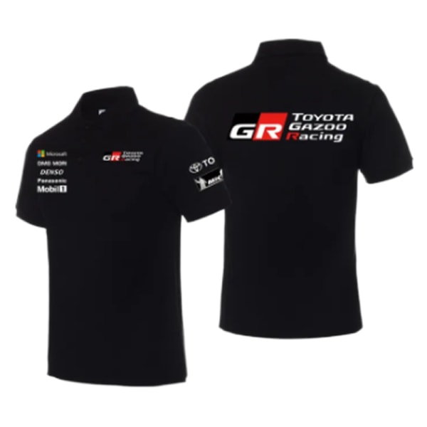 Ny T-shirt Toyota teamuniform GR racingslagströja halvärm teamuniform racingdräkt black XXXL