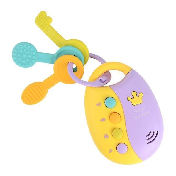 Baby Flash Key Toys Early Education Leksaker Barnpresenter yellow